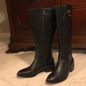 Cole Haan New in Box Black Riding Boots size 9